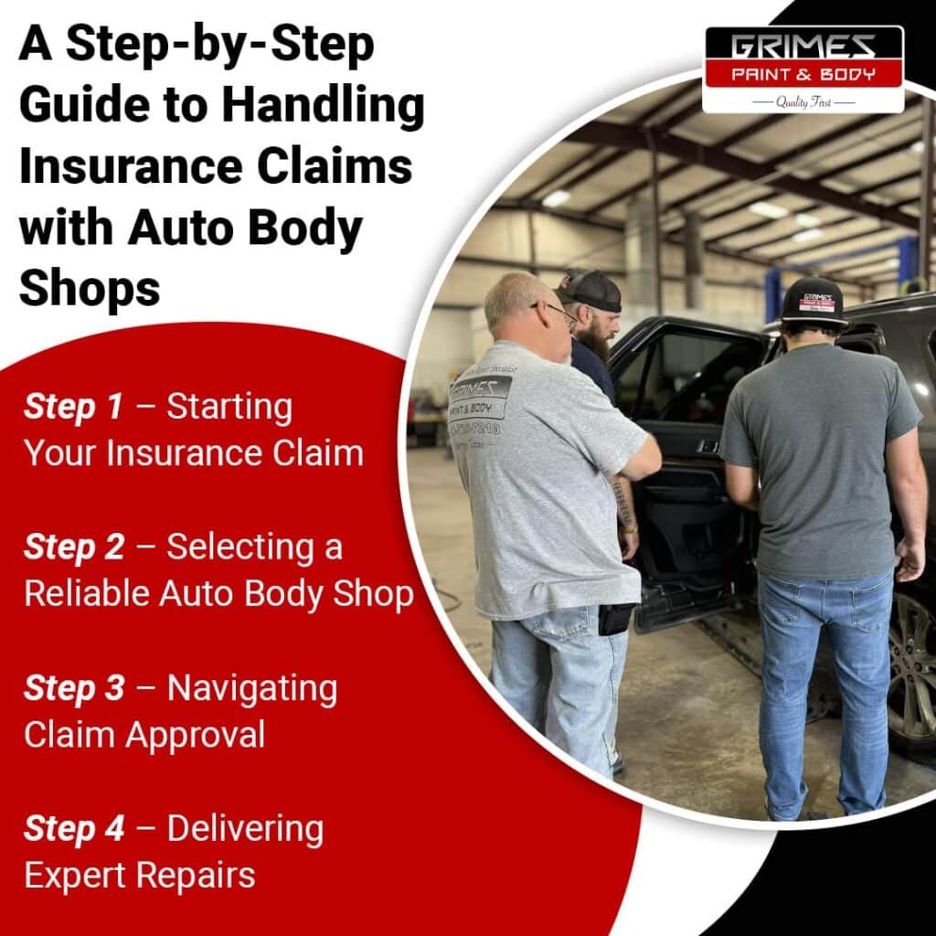 step-by-step guide to handling insurance claims with auto body shops