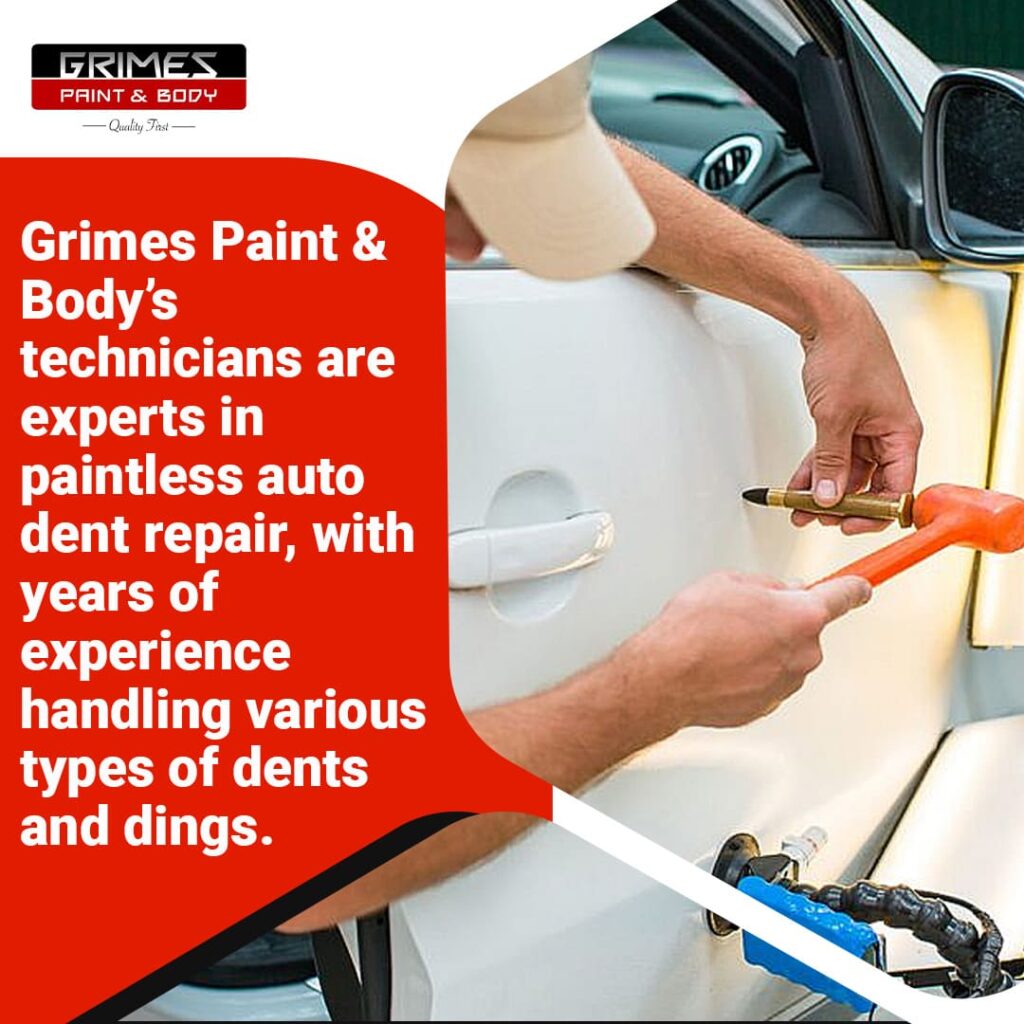 Experts in Paintless Auto Dent Repair