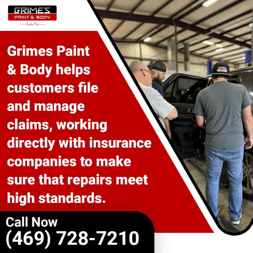 Grimes Paint & Body working with insurance companies