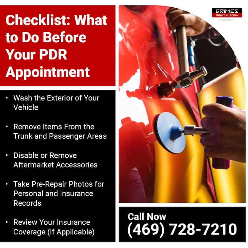 To do before PDR appointment