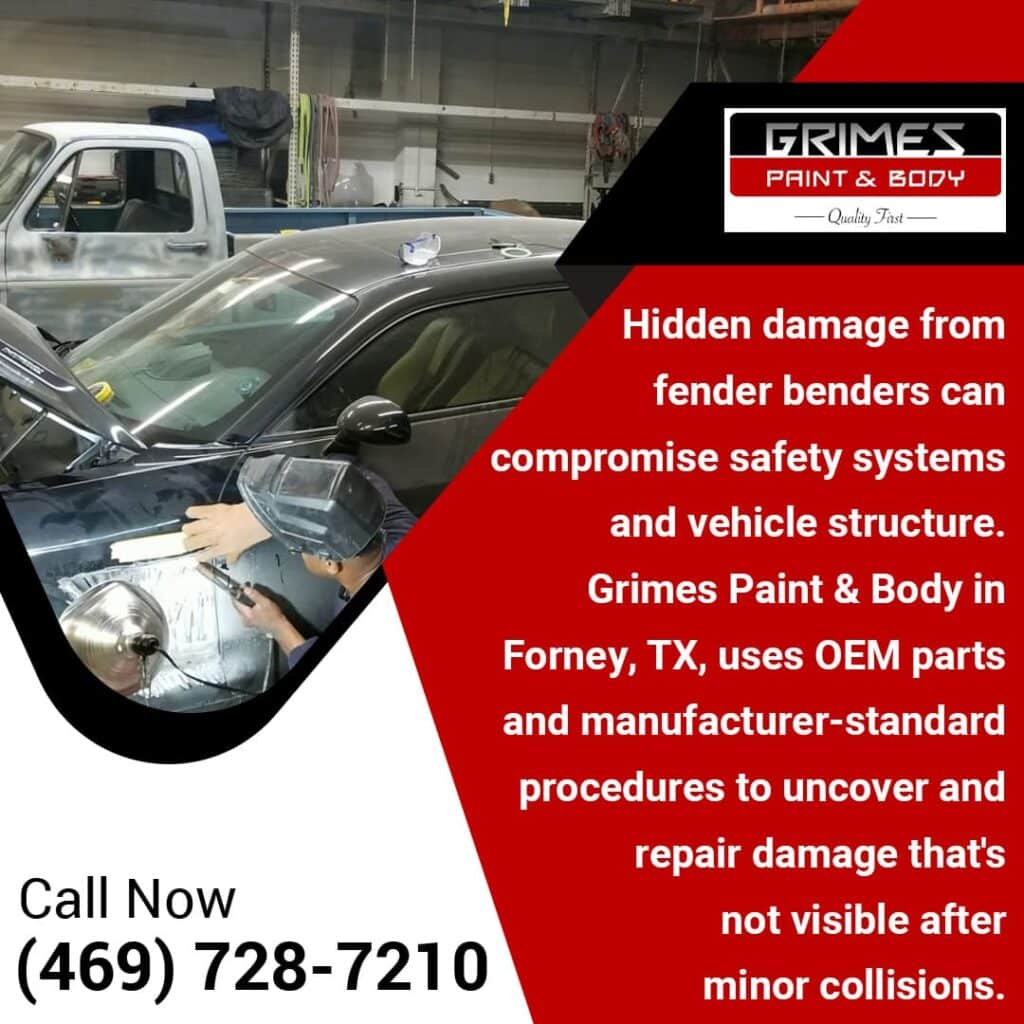 OEM parts to repair damage on minor collisions