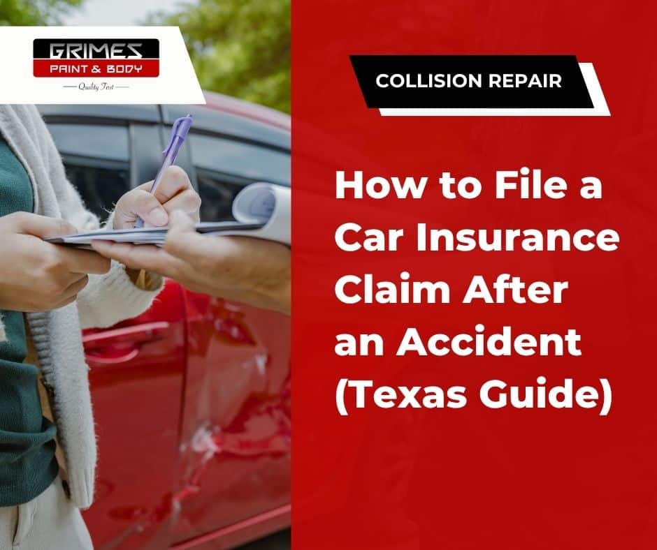 file a car insurance claim after an accident - auto body shop