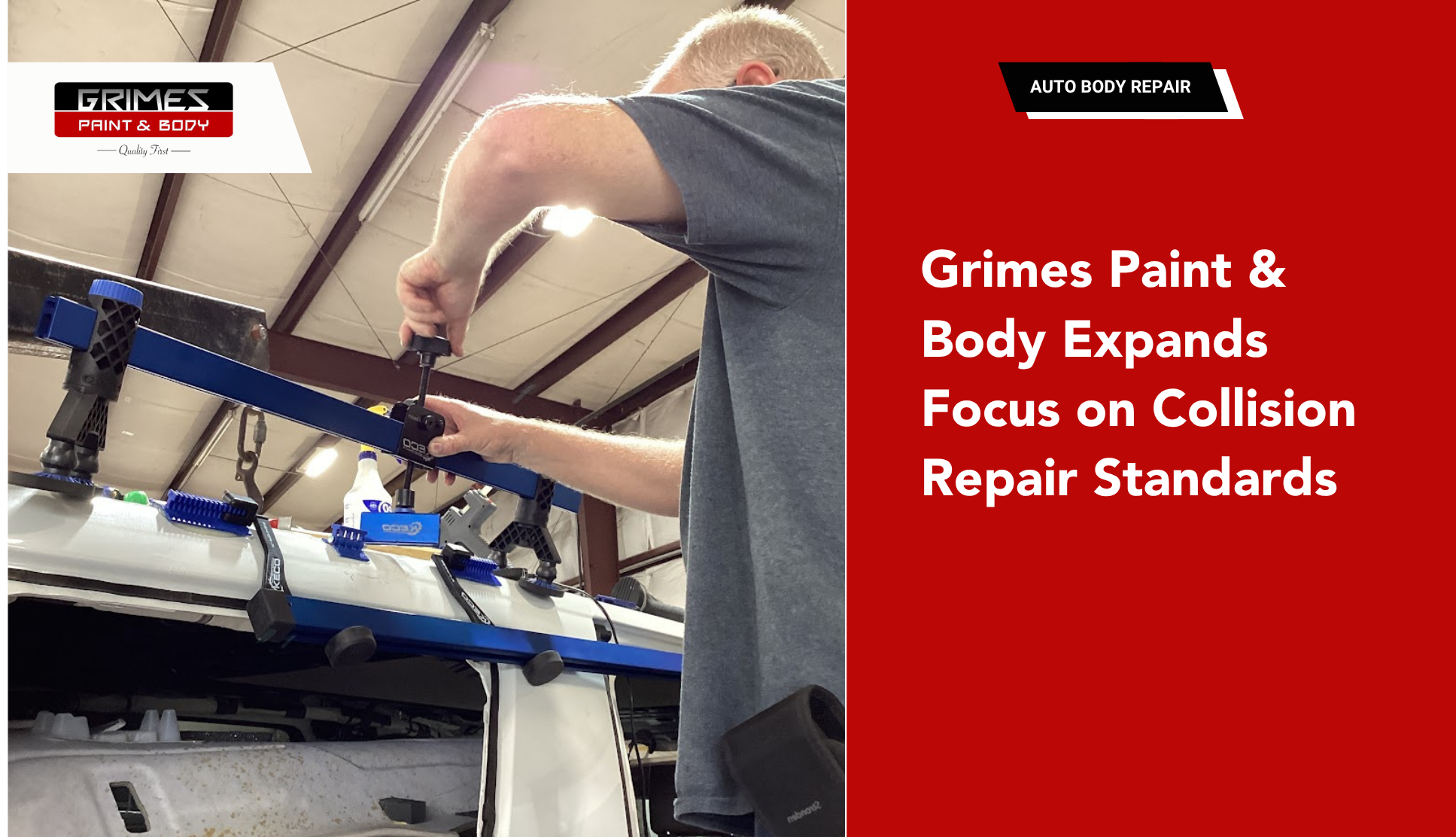 Collision repair standards at Grimes Paint & Body